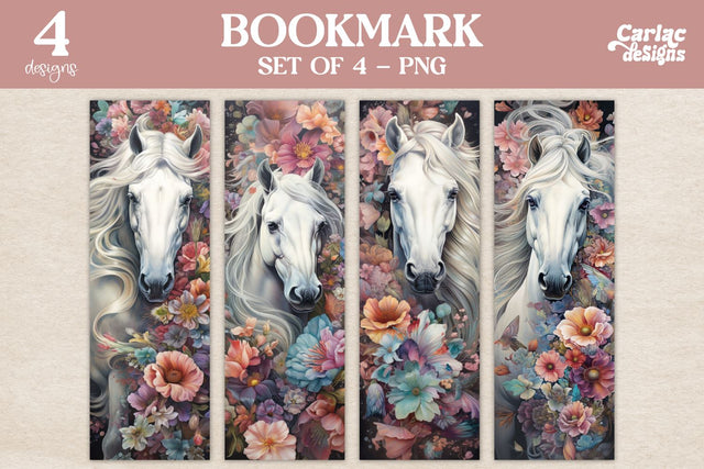 Horse Bookmark, Watercolor Bookmarks Sublimation Carla C Designs 
