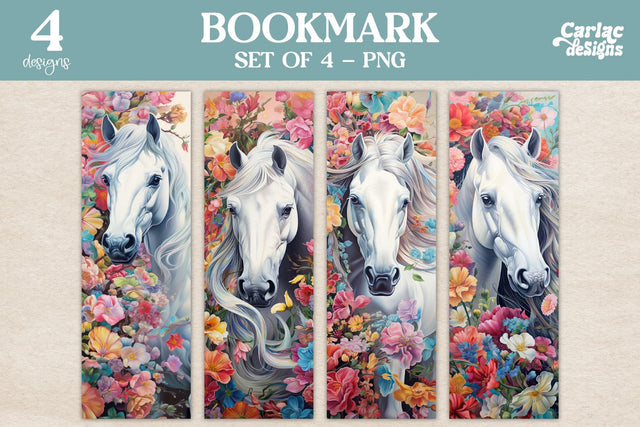 Horse Bookmark, Watercolor Bookmarks Sublimation Carla C Designs 