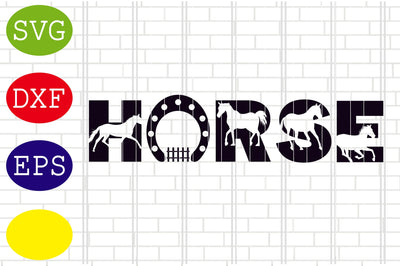 Horse Design Svg, Horseshoe Svg, Horse Riding Svg, Jpg, Eps, Dxf Files SVG DigitalSvgFiles 