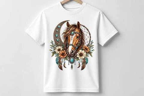 Horse Dreamcatcher Boho Western Sublimation PNG SVG BillahCrafts 