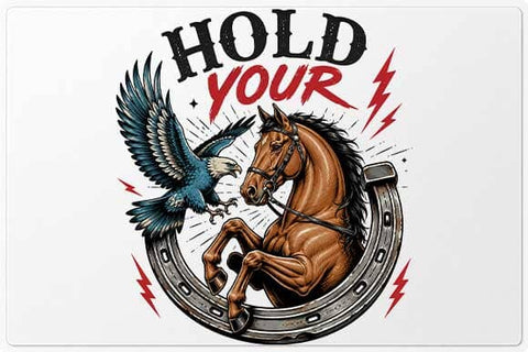 Horse Eagle Horseshoe Western Sublimation PNG SVG BillahCrafts 