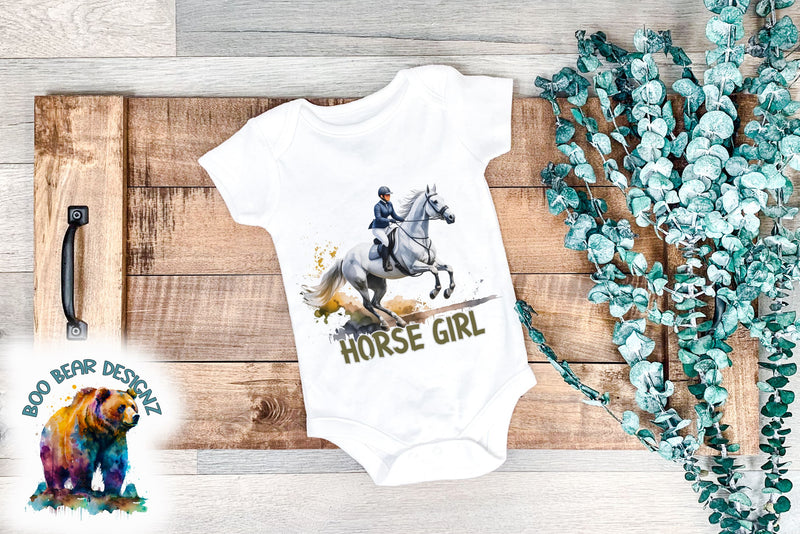 Horse Girl Clipart Sublimation Boo Bear Designz 