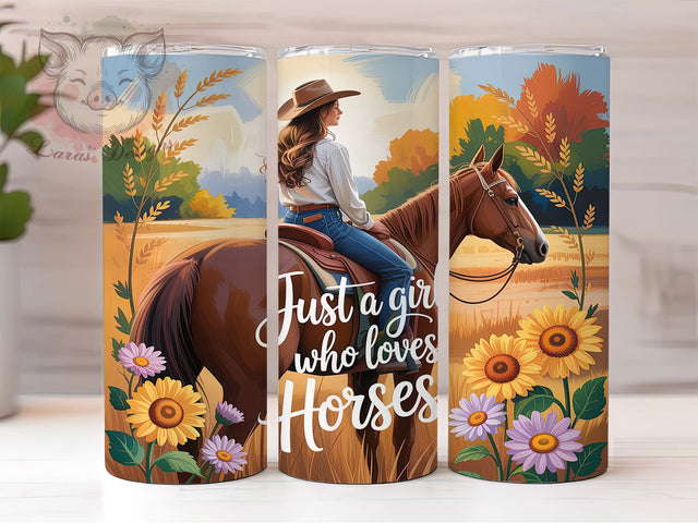 Horse Girl Cowboy Western Tumbler, Cowboy Horse Sublimation Design, Western Cup Art, 20oz Country Tumbler, Stylish Cowgirl Mug, Rustic Horse Cup, Cozy Ranch Wrap Sublimation Lara' s Designs 