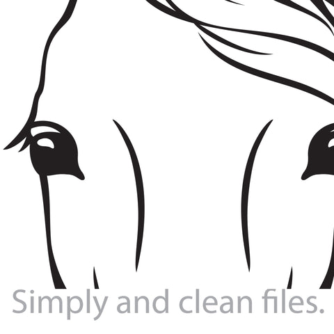 Horse head with crown SVG TribaliumArtSF 