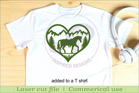 Horse heart wall sign, SVG file. vector sign SVG APInspireddesigns 