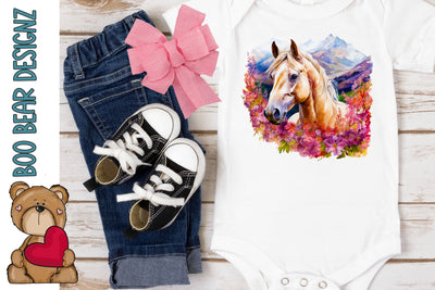 Horse in the Wild Sublimation Sublimation Boo Bear Designz 