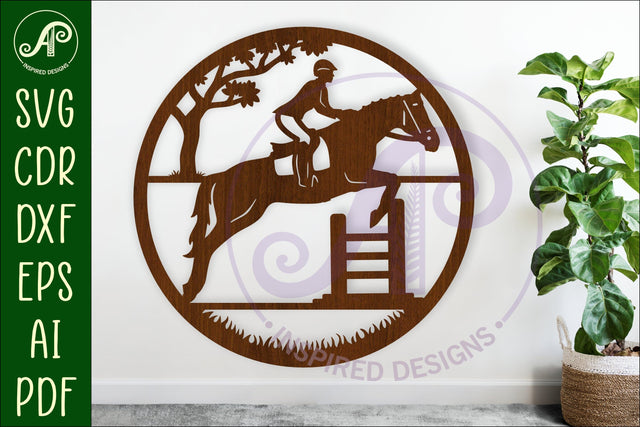 Horse jumper wall art sign, SVG file SVG APInspireddesigns 