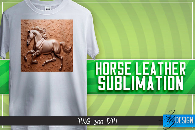 Horse Leather Sublimation | T-Shirt Design | PNG File Sublimation Fly Design 