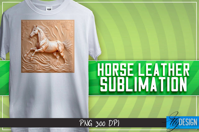 Horse Leather Sublimation | T-Shirt Design | PNG File Sublimation Fly Design 