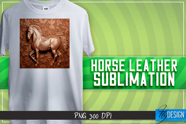 Horse Leather Sublimation | T-Shirt Design | PNG File Sublimation Fly Design 