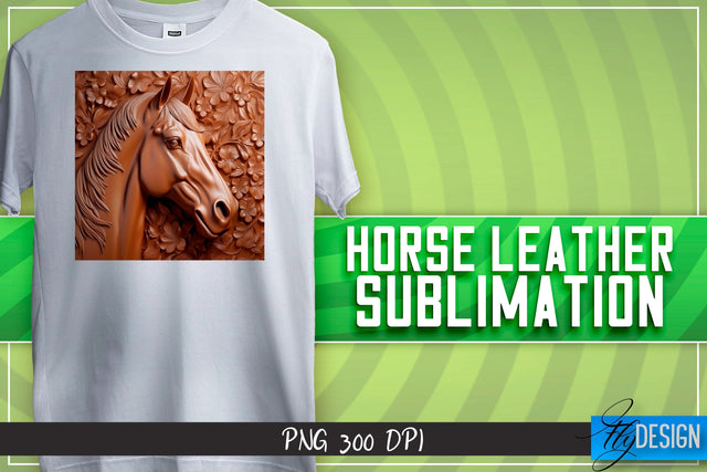 Horse Leather Sublimation | T-Shirt Design | PNG File Sublimation Fly Design 