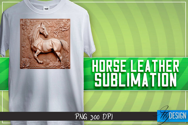 Horse Leather Sublimation | T-Shirt Design | PNG File Sublimation Fly Design 