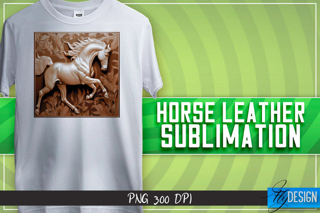 Horse Leather Sublimation | T-Shirt Design | PNG File Sublimation Fly Design 