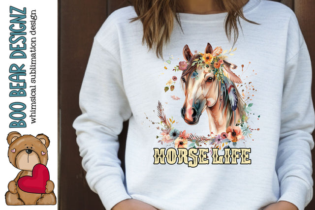 Horse Life Clipart Sublimation Boo Bear Designz 