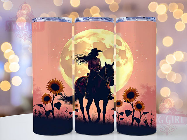 Horse Lover Western Tumbler Wrap, Cowgirl Tumbler, Horse Lover Gift, Western Decor, Sublimation Design, 20oz Tumbler Wrap, Country Style, Horse Riding Merchandise Sublimation SvggirlplusArt 