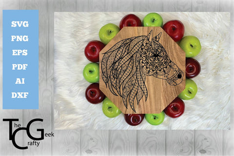 Horse Mandala SVG SVG The Crafty Geek 