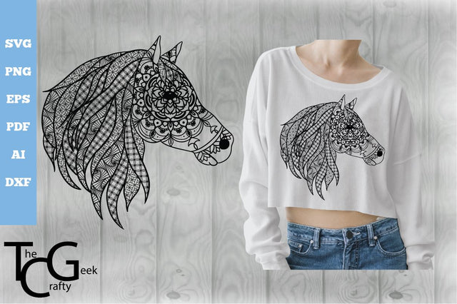 Horse Mandala SVG SVG The Crafty Geek 