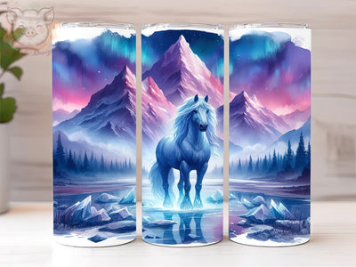 Horse Purple 20oz Tumbler Png, Straight & Tapered Tumbler Png, Horse Tumbler Png, Digital Download PNG Sublimation Lara' s Designs 