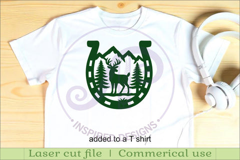 Horse Shoe Deer animal wall sign SVG APInspireddesigns 