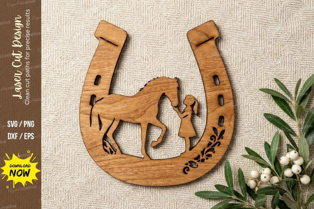 Horse Shoe Frame Laser Cut, horse svg, horseshoe svg SVG Regulrcrative 