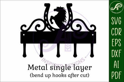 Horse shoe Key holder designs for wood and metal cutting SVG APInspireddesigns 