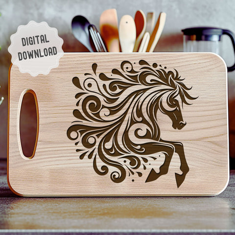 Horse Silhouette SVG DXF PNG JPG SVG CraftySVGStudio 