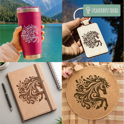 Horse Silhouette SVG DXF PNG JPG SVG CraftySVGStudio 