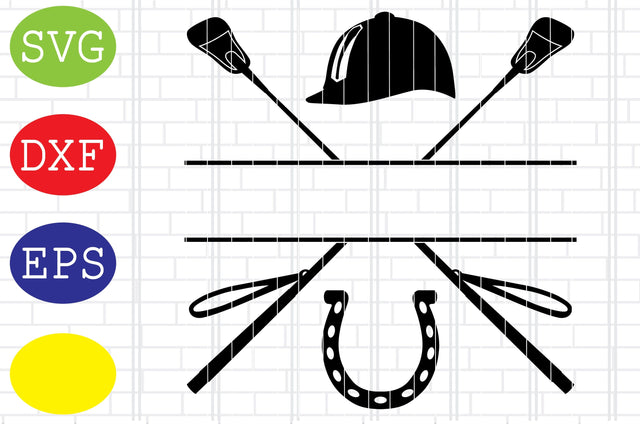 Horse Split Monogram, Horse Split Name, Horseshoe Clipart Svg, Jpg, Eps, Dxf Files SVG DigitalSvgFiles 