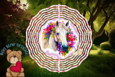 Horse Sublimation Wind Spinner Sublimation Boo Bear Designz 