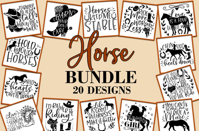 Horse SVG Bundle Sublimation Cut file SVG Freeling Design House 