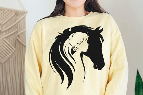Horse Svg Young Country Girl Silhouette Png Girl Loves Horses Svg Cricut Instant Cricut Svg Southern Sassy Ride a Horse Svg Barn Girl SVG DesignDestine 
