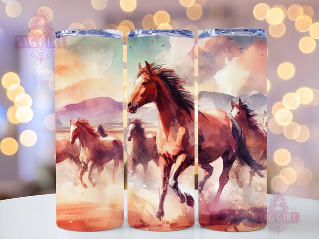 Horse Tumbler Wrap, Horse 20oz Skinny Tumbler Sublimation Design Digital Download Instant Design, Horse Gift Horse PNG Sublimation SvggirlplusArt 