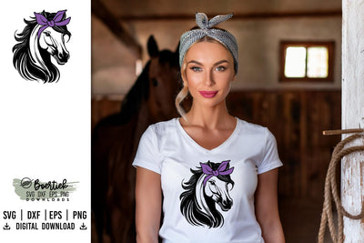Horse with bandana, SVG file SVG Boertiek 