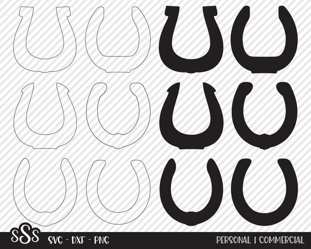 Horseshoe Bundle | Country SVG SVG Texas Southern Cuts 