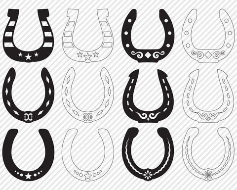 Horseshoe Bundle | Country SVG SVG Texas Southern Cuts 