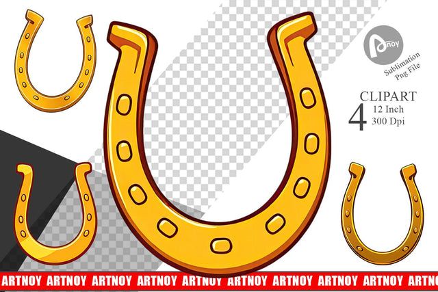 Horseshoe Clipart Sublimation artnoy 