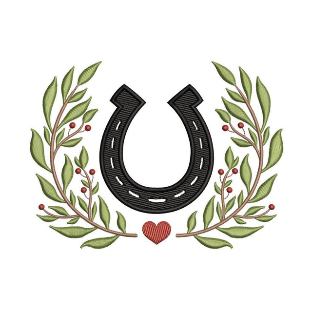 Horseshoe Embroidery Design, 4 sizes, Instant Download Embroidery/Applique DESIGNS Nino Nadaraia 