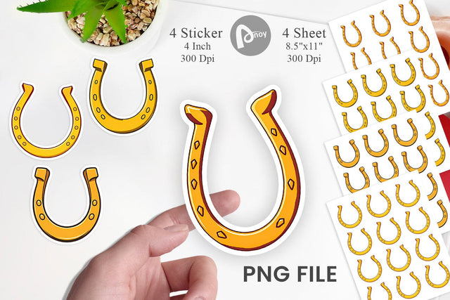 Horseshoe Sticker Sublimation artnoy 