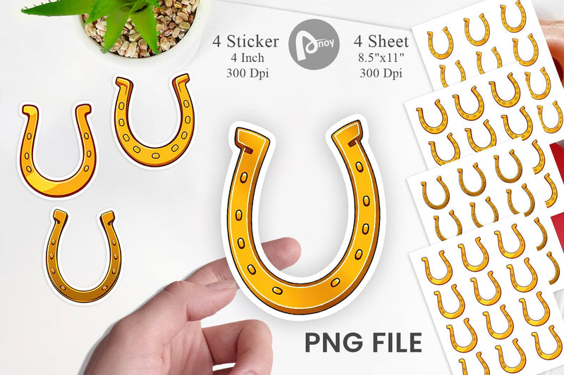 Horseshoe Sticker Sublimation artnoy 