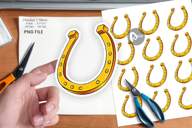 Horseshoe Sticker Sublimation artnoy 