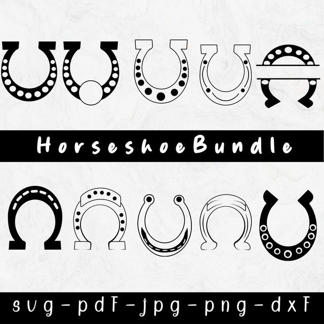 Horseshoe svg Bundle, Horseshoe Cricut, Horseshoe Silhouette, Horseshoe Clipart, Horseshoe Monogram,Horse Shoe Svg, Files For Cricut SVG SilaBerlin 
