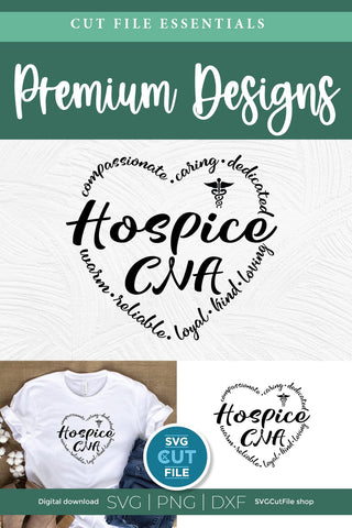 Hospice CNA svg, hospice nurse svg, caregiver svg SVG SVG Cut File 