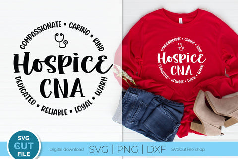 Hospice CNA svg, hospice nurse svg, caregiver svg SVG SVG Cut File 