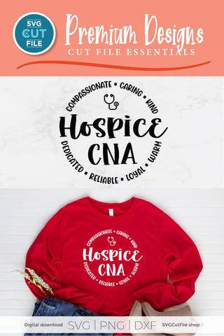 Hospice CNA svg, hospice nurse svg, caregiver svg SVG SVG Cut File 