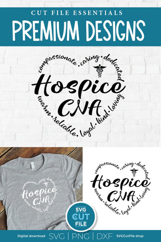 Hospice CNA svg, hospice nurse svg, caregiver svg SVG SVG Cut File 