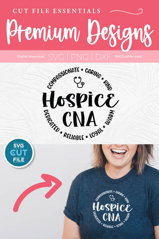 Hospice CNA svg, hospice nurse svg, caregiver svg SVG SVG Cut File 