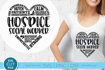 Hospice social worker svg, social work svg, hospice svg SVG SVG Cut File 