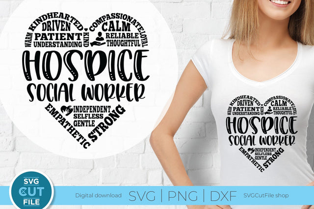 Hospice social worker svg, social work svg, hospice svg SVG SVG Cut File 