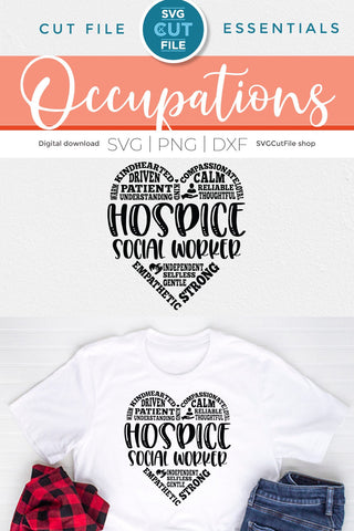 Hospice social worker svg, social work svg, hospice svg SVG SVG Cut File 