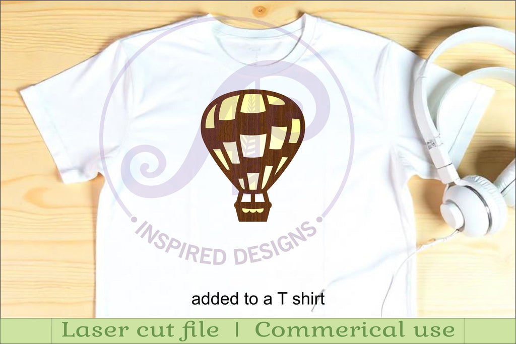 Hot air balloon laser cut outs SVG file - So Fontsy